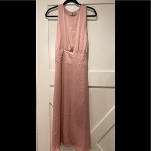 Express dusty rose wedding guest or bridesmaid dress size XL with hidden zip
